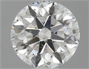 Natural Diamond 0.72 Carats, Round with Excellent Cut, G Color, SI2 Clarity and Certified by GIA