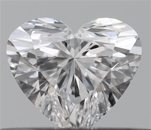 Picture of Natural Diamond 0.33 Carats, Heart with  Cut, E Color, VS1 Clarity and Certified by GIA
