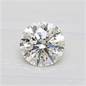 Natural Diamond 0.52 Carats, Round with Excellent Cut, K Color, SI2 Clarity and Certified by GIA
