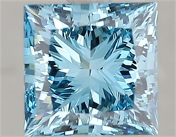 Picture of Lab Grown Diamond 2.22 Carats, Princess with  Cut, Fancy Vivid Blue Color, VS1 Clarity and Certified by IGI
