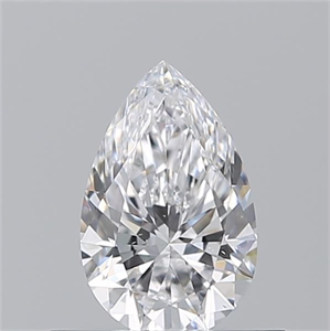Picture of Natural Diamond 0.50 Carats, Pear with  Cut, D Color, VS2 Clarity and Certified by GIA