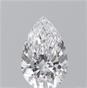 Natural Diamond 0.50 Carats, Pear with  Cut, D Color, VS2 Clarity and Certified by GIA