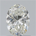 Natural Diamond 0.70 Carats, Oval with  Cut, I Color, VVS1 Clarity and Certified by GIA