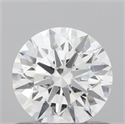 Lab Grown Diamond 0.72 Carats, Round with Ideal Cut, D Color, VVS2 Clarity and Certified by IGI