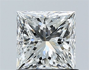 Picture of Natural Diamond 1.00 Carats, Princess with  Cut, H Color, VS1 Clarity and Certified by GIA