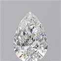 Natural Diamond 0.53 Carats, Pear with  Cut, F Color, IF Clarity and Certified by GIA