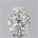 Natural Diamond 3.52 Carats, Oval with  Cut, G Color, SI1 Clarity and Certified by GIA