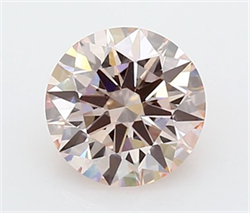 Picture of Lab Grown Diamond 1.53 Carats, Round with Ideal Cut, Fancy Intense Pink Color, VS1 Clarity and Certified by IGI