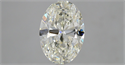 Natural Diamond 3.00 Carats, Oval with  Cut, I Color, VS2 Clarity and Certified by IGI