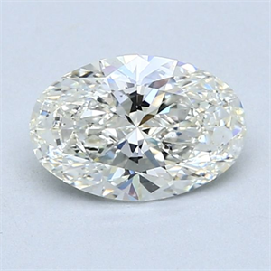 Picture of Natural Diamond 1.06 Carats, Oval with  Cut, I Color, SI1 Clarity and Certified by GIA