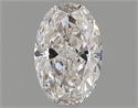 Natural Diamond 0.52 Carats, Oval with  Cut, H Color, VVS2 Clarity and Certified by GIA