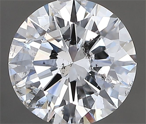 Picture of Natural Diamond 1.01 Carats, Round with Excellent Cut, E Color, I1 Clarity and Certified by GIA