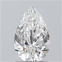 Natural Diamond 1.01 Carats, Pear with  Cut, E Color, VVS2 Clarity and Certified by GIA