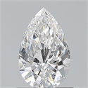 Natural Diamond 0.75 Carats, Pear with  Cut, E Color, VVS1 Clarity and Certified by GIA