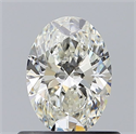 Natural Diamond 0.65 Carats, Oval with  Cut, J Color, VS1 Clarity and Certified by GIA