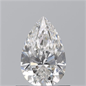 Natural Diamond 0.70 Carats, Pear with  Cut, G Color, VS2 Clarity and Certified by GIA