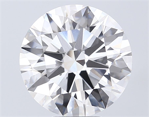 Picture of Lab Grown Diamond 7.02 Carats, Round with Ideal Cut, F Color, VVS2 Clarity and Certified by IGI
