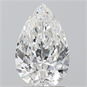 Natural Diamond 1.50 Carats, Pear with  Cut, E Color, SI2 Clarity and Certified by GIA