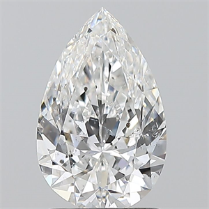 Picture of Natural Diamond 1.50 Carats, Pear with  Cut, E Color, SI2 Clarity and Certified by GIA