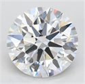 Lab Grown Diamond 3.04 Carats, Round with Excellent Cut, D Color, VVS1 Clarity and Certified by GIA