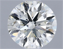 Natural Diamond 0.66 Carats, Round with Very Good Cut, I Color, VVS2 Clarity and Certified by IGI