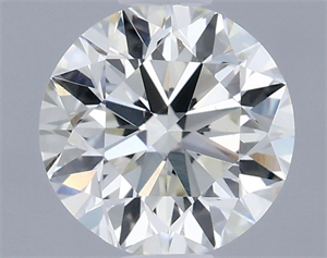 Picture of Natural Diamond 0.66 Carats, Round with Very Good Cut, I Color, VVS2 Clarity and Certified by IGI