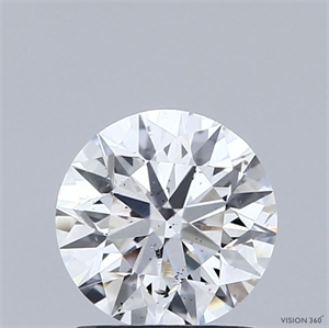 Picture of Natural Diamond 1.15 Carats, Round with Excellent Cut, H Color, SI2 Clarity and Certified by GIA