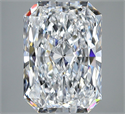 Natural Diamond 4.30 Carats, Radiant with  Cut, E Color, VVS2 Clarity and Certified by GIA