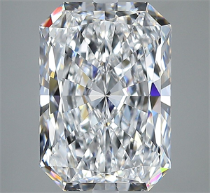 Picture of Natural Diamond 4.30 Carats, Radiant with  Cut, E Color, VVS2 Clarity and Certified by GIA