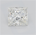 Natural Diamond 1.74 Carats, Princess with  Cut, I Color, VS1 Clarity and Certified by GIA