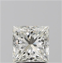 Natural Diamond 1.51 Carats, Princess with  Cut, J Color, VS1 Clarity and Certified by GIA