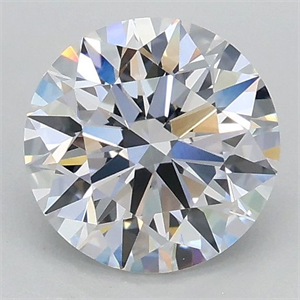 Picture of Lab Grown Diamond 1.04 Carats, Round with Ideal Cut, D Color, VVS2 Clarity and Certified by IGI