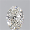 Natural Diamond 1.70 Carats, Oval with  Cut, I Color, SI2 Clarity and Certified by GIA