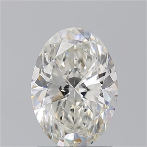 Picture of Natural Diamond 1.70 Carats, Oval with  Cut, I Color, SI2 Clarity and Certified by GIA