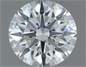Natural Diamond 0.61 Carats, Round with Excellent Cut, F Color, SI1 Clarity and Certified by GIA