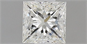 Natural Diamond 0.41 Carats, Princess with  Cut, I Color, VVS2 Clarity and Certified by GIA