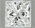 Natural Diamond 0.90 Carats, Princess with  Cut, G Color, SI1 Clarity and Certified by GIA