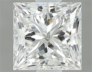 Picture of Natural Diamond 0.90 Carats, Princess with  Cut, G Color, SI1 Clarity and Certified by GIA