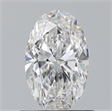 Natural Diamond 0.80 Carats, Oval with  Cut, D Color, VS2 Clarity and Certified by GIA