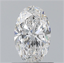 Diamante Natural 0.80 quilates, Ovalado , Color D, claridad VS2 y certificado GIA