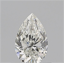 Natural Diamond 0.50 Carats, Pear with  Cut, H Color, VVS2 Clarity and Certified by GIA