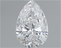 Natural Diamond 0.50 Carats, Pear with  Cut, D Color, VS1 Clarity and Certified by GIA