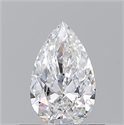 Diamante Natural 0.51 quilates, De pera , Color E, claridad VVS1 y certificado GIA