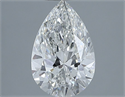 Natural Diamond 1.51 Carats, Pear with  Cut, H Color, SI1 Clarity and Certified by GIA