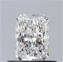Natural Diamond 0.50 Carats, Radiant with  Cut, E Color, VVS1 Clarity and Certified by GIA