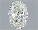Natural Diamond 0.60 Carats, Oval with  Cut, J Color, VVS1 Clarity and Certified by GIA