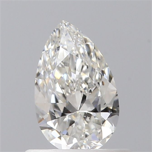 Picture of Natural Diamond 0.50 Carats, Pear with  Cut, H Color, SI1 Clarity and Certified by GIA