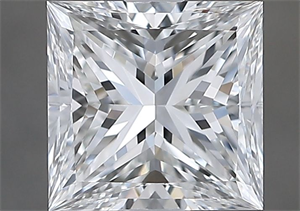 Picture of Natural Diamond 1.40 Carats, Princess with  Cut, E Color, VVS1 Clarity and Certified by GIA