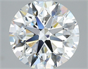 Natural Diamond 2.90 Carats, Round with Excellent Cut, G Color, VS2 Clarity and Certified by GIA