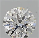Natural Diamond 0.42 Carats, Round with Excellent Cut, H Color, IF Clarity and Certified by GIA